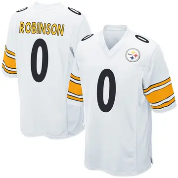 Youth Nike Pittsburgh Steelers Mark Robinson White Jersey - Game