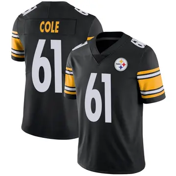 Youth Nike Pittsburgh Steelers Mason Cole Black Team Color Vapor Untouchable Jersey - Limited
