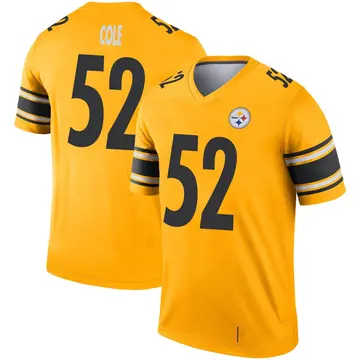 Youth Nike Pittsburgh Steelers Mason Cole Gold Inverted Jersey - Legend