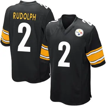 Youth Nike Pittsburgh Steelers Mason Rudolph Black Team Color Jersey - Game