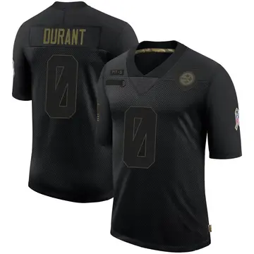 Youth Nike Pittsburgh Steelers Mataeo Durant Black 2020 Salute To Service Jersey - Limited