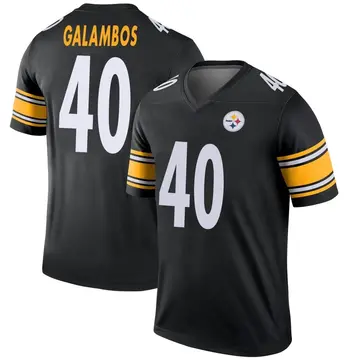 Youth Nike Pittsburgh Steelers Matt Galambos Black Jersey - Legend