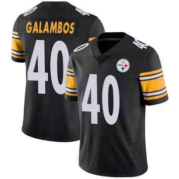 Youth Nike Pittsburgh Steelers Matt Galambos Black Team Color Vapor Untouchable Jersey - Limited