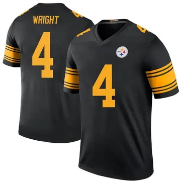 Youth Nike Pittsburgh Steelers Matthew Wright Black Color Rush Jersey - Legend