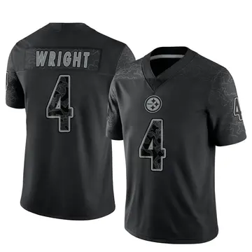 Youth Nike Pittsburgh Steelers Matthew Wright Black Reflective Jersey - Limited