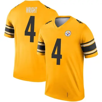 Youth Nike Pittsburgh Steelers Matthew Wright Gold Inverted Jersey - Legend