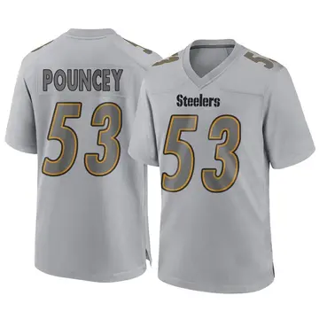 Youth Nike Pittsburgh Steelers Maurkice Pouncey Gray Atmosphere Fashion Jersey - Game