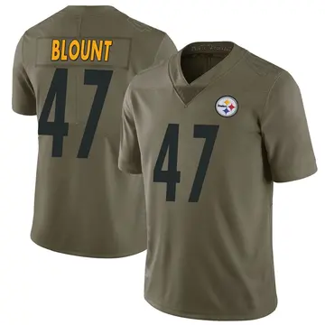 Youth Nike Pittsburgh Steelers Mel Blount Green 2017 Salute to Service Jersey - Limited