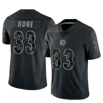 Youth Nike Pittsburgh Steelers Merril Hoge Black Reflective Jersey - Limited