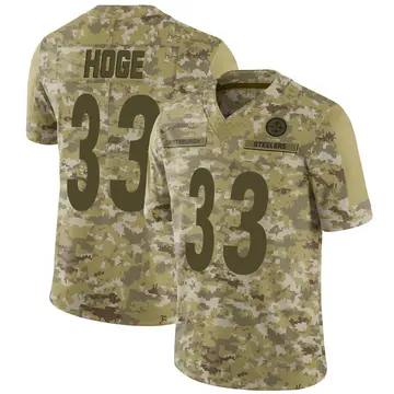 Youth Nike Pittsburgh Steelers Merril Hoge Camo 2018 Salute to Service Jersey - Limited