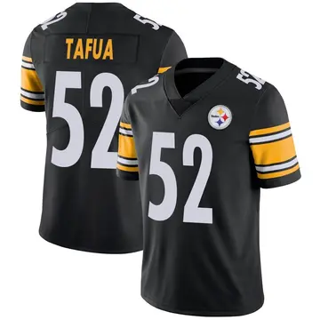 Youth Nike Pittsburgh Steelers Mika Tafua Black Team Color Vapor Untouchable Jersey - Limited