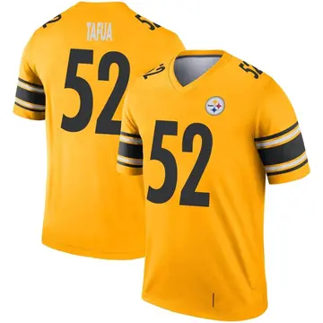 Youth Nike Pittsburgh Steelers Mika Tafua Gold Inverted Jersey - Legend