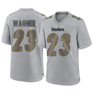 Youth Nike Pittsburgh Steelers Mike Wagner Gray Atmosphere Fashion Jersey - Game