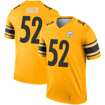 Youth Nike Pittsburgh Steelers Mike Webster Gold Inverted Jersey - Legend