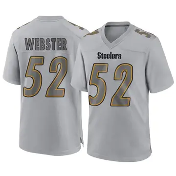 Youth Nike Pittsburgh Steelers Mike Webster Gray Atmosphere Fashion Jersey - Game