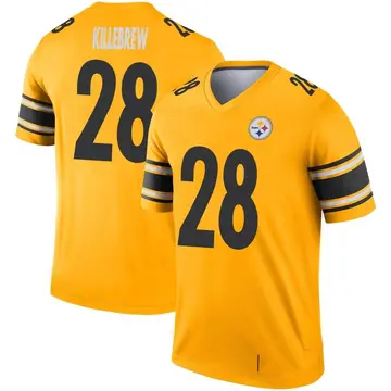 Youth Nike Pittsburgh Steelers Miles Killebrew Gold Inverted Jersey - Legend
