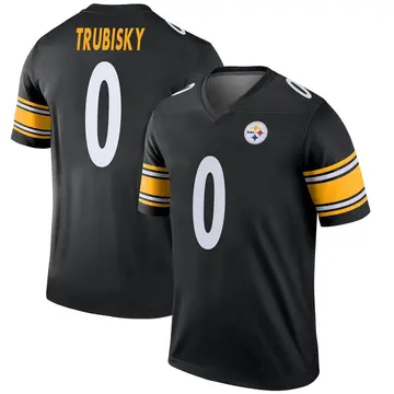 Youth Nike Pittsburgh Steelers Mitch Trubisky Black Jersey - Legend