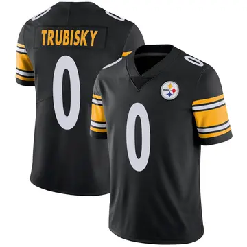 Youth Nike Pittsburgh Steelers Mitch Trubisky Black Team Color Vapor Untouchable Jersey - Limited