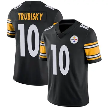 Youth Nike Pittsburgh Steelers Mitch Trubisky Black Team Color Vapor Untouchable Jersey - Limited