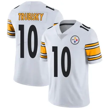 Youth Nike Pittsburgh Steelers Mitch Trubisky White Vapor Untouchable Jersey - Limited