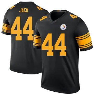 Youth Nike Pittsburgh Steelers Myles Jack Black Color Rush Jersey - Legend