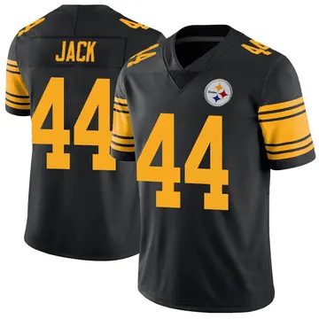 Youth Nike Pittsburgh Steelers Myles Jack Black Color Rush Jersey - Limited