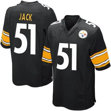 Youth Nike Pittsburgh Steelers Myles Jack Black Team Color Jersey - Game
