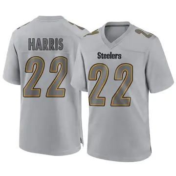 Youth Nike Pittsburgh Steelers Najee Harris Gray Atmosphere Fashion Jersey - Game