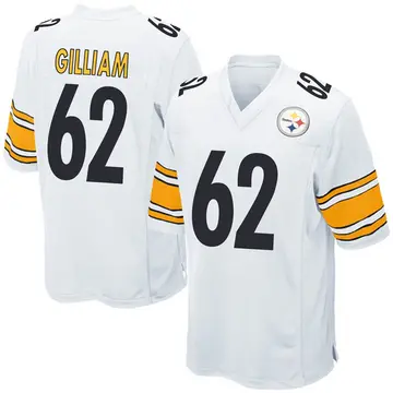 Youth Nike Pittsburgh Steelers Nate Gilliam White Jersey - Game