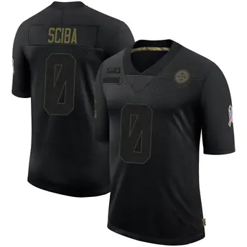 Youth Nike Pittsburgh Steelers Nick Sciba Black 2020 Salute To Service Jersey - Limited