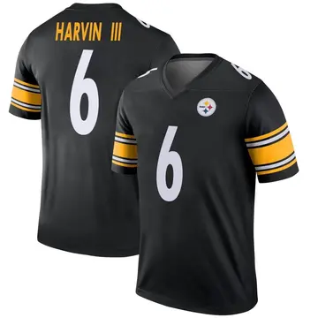 Youth Nike Pittsburgh Steelers Pressley Harvin III Black Jersey - Legend