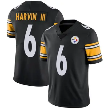 Youth Nike Pittsburgh Steelers Pressley Harvin III Black Team Color Vapor Untouchable Jersey - Limited
