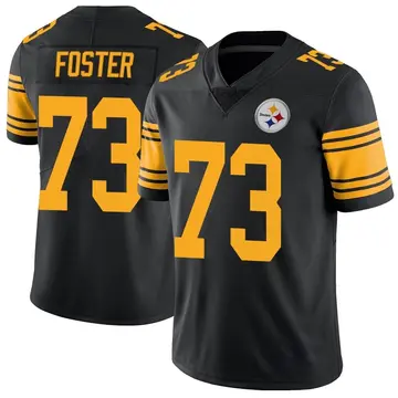 Youth Nike Pittsburgh Steelers Ramon Foster Black Color Rush Jersey - Limited