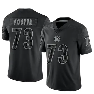 Youth Nike Pittsburgh Steelers Ramon Foster Black Reflective Jersey - Limited