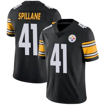 Youth Nike Pittsburgh Steelers Robert Spillane Black Team Color Vapor Untouchable Jersey - Limited