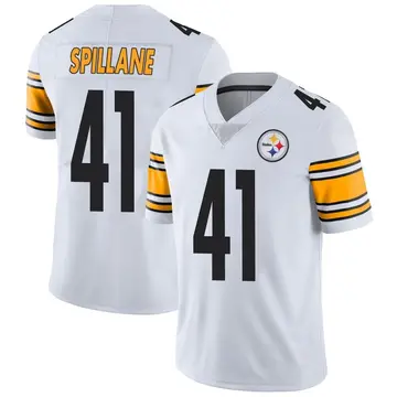 Youth Nike Pittsburgh Steelers Robert Spillane White Vapor Untouchable Jersey - Limited