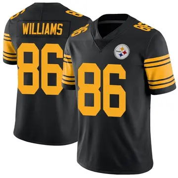 Youth Nike Pittsburgh Steelers Rodney Williams Black Color Rush Jersey - Limited