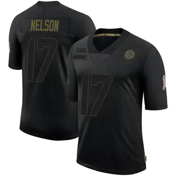 Youth Nike Pittsburgh Steelers Scott Nelson Black 2020 Salute To Service Jersey - Limited