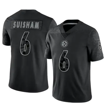 Youth Nike Pittsburgh Steelers Shaun Suisham Black Reflective Jersey - Limited