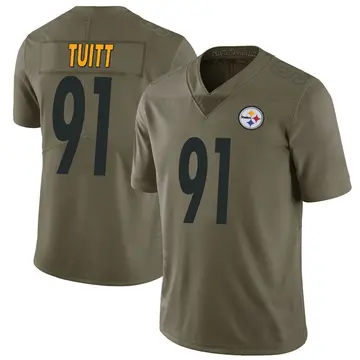 Youth Nike Pittsburgh Steelers Stephon Tuitt Green 2017 Salute to Service Jersey - Limited