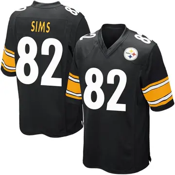 Youth Nike Pittsburgh Steelers Steven Sims Black Team Color Jersey - Game