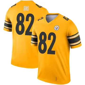 Youth Nike Pittsburgh Steelers Steven Sims Gold Inverted Jersey - Legend