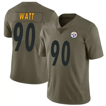 Youth Nike Pittsburgh Steelers T.J. Watt Green 2017 Salute to Service Jersey - Limited