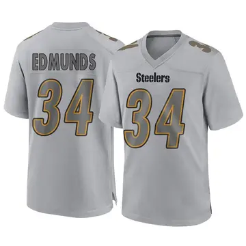 Youth Nike Pittsburgh Steelers Terrell Edmunds Gray Atmosphere Fashion Jersey - Game