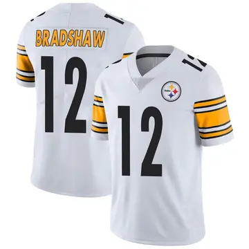 Youth Nike Pittsburgh Steelers Terry Bradshaw White Vapor Untouchable Jersey - Limited