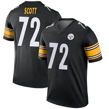 Youth Nike Pittsburgh Steelers Trent Scott Black Jersey - Legend
