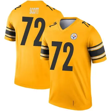 Youth Nike Pittsburgh Steelers Trent Scott Gold Inverted Jersey - Legend