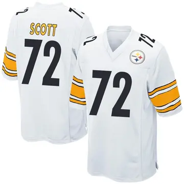 Youth Nike Pittsburgh Steelers Trent Scott White Jersey - Game