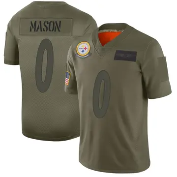 Youth Nike Pittsburgh Steelers Trevon Mason Camo 2019 Salute to Service Jersey - Limited