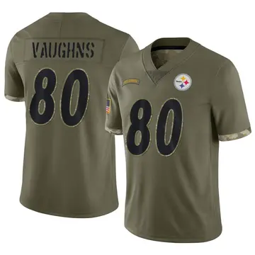 Youth Nike Pittsburgh Steelers Tyler Vaughns Olive 2022 Salute To Service Jersey - Limited